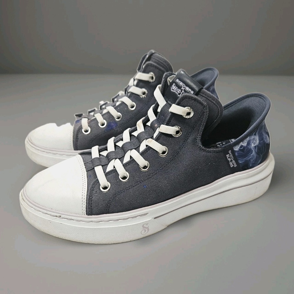 Skechers x Snoop Dogg Womens Canvas Slip-ins Boss Life 186000 Size 11